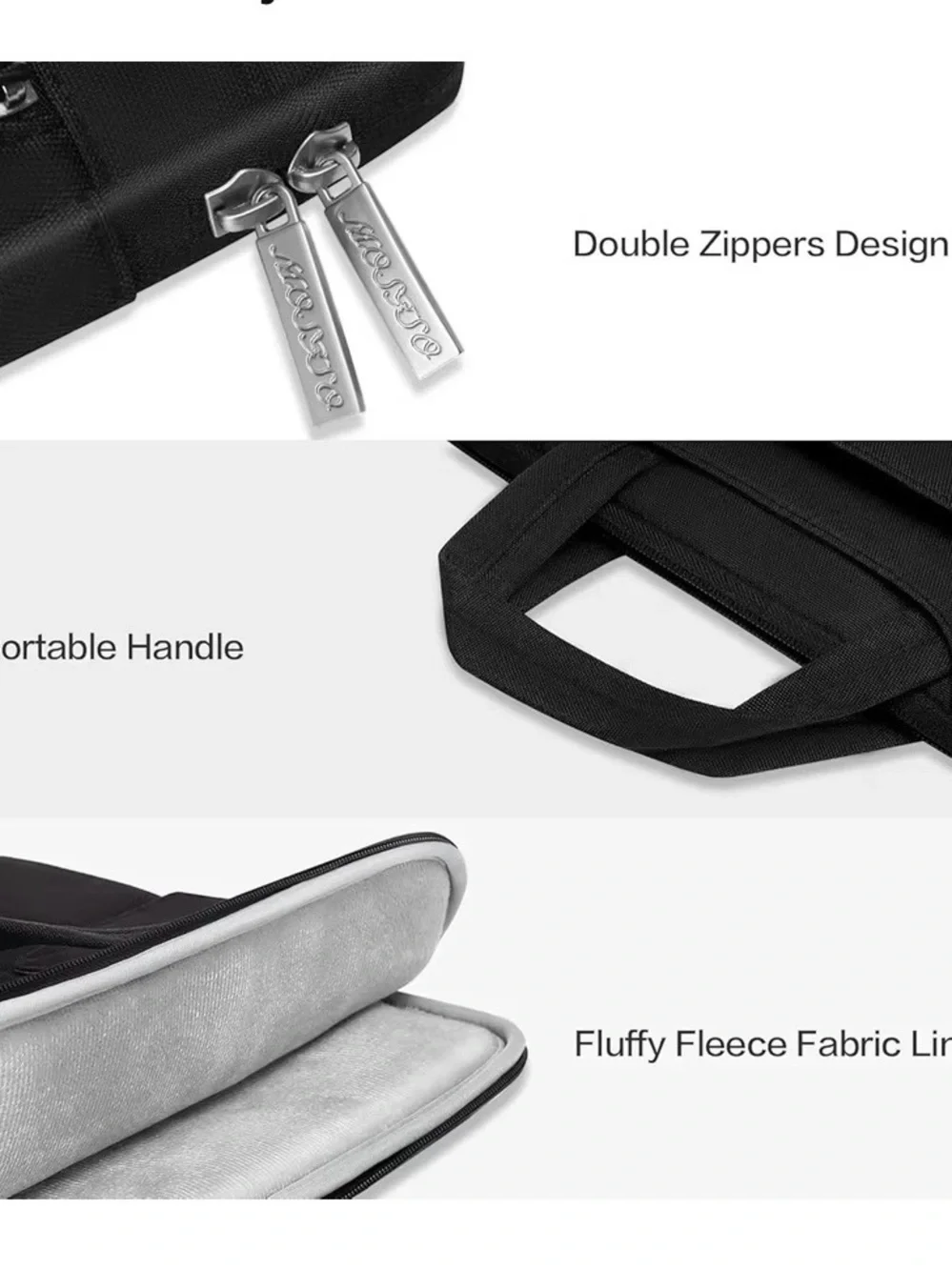 Black Laptop Carrier Shoulder Bag